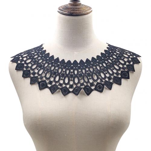 1Stck Spitze Stoff Kleid Applikationen Bluse NäHenne Borte DIY Ausschnitt Kragen Kostüm Dekoration Zubehör: Schwarz