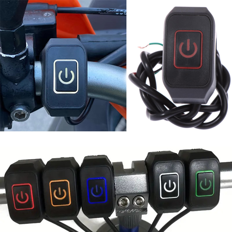 Motorrad-Lenkerschalter, 22 mm, 12 V, Ein-/Aus-Geschmack, universeller wasserdichter Motorrad-Anschluss, Steuerschalter, Moto-Zubehör
