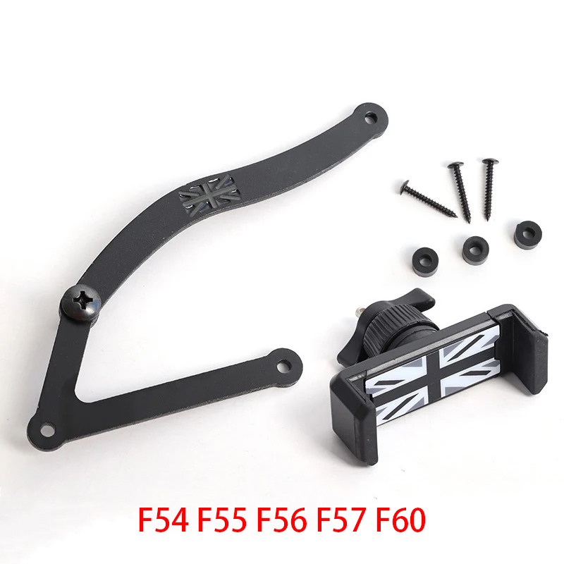 Support de téléphone pour voiture, support de téléphone pour MINI Cooper R50, R52, R55, R56, R57, R60, F54, F55, F56, F57, F60, , mobile, GPS, rapide, ket réinitialisation, accessoires: Bleu
