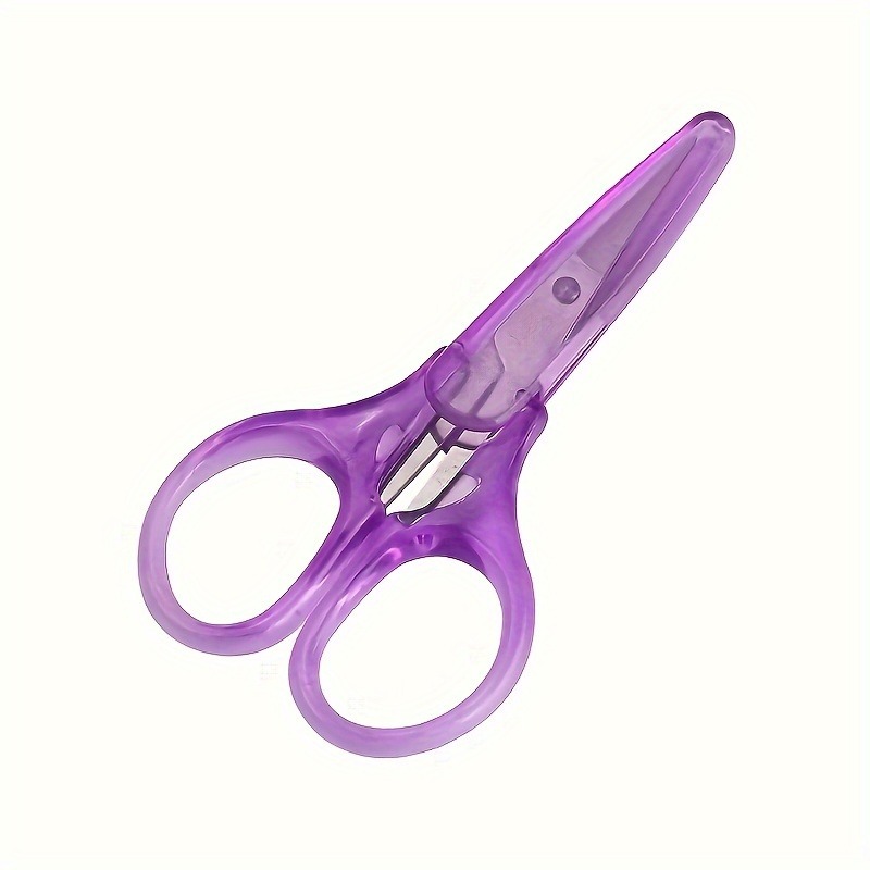 1 szt. mini zestaw nożyczek rzemieślniczych Precyzyjne nożyce robić precyzyjnego cięcia Idealne robić cięcia papieru, scrapbookingu, kosmetyki i nożyczek rzemieślniczych robić szycia: FIOLETOWY