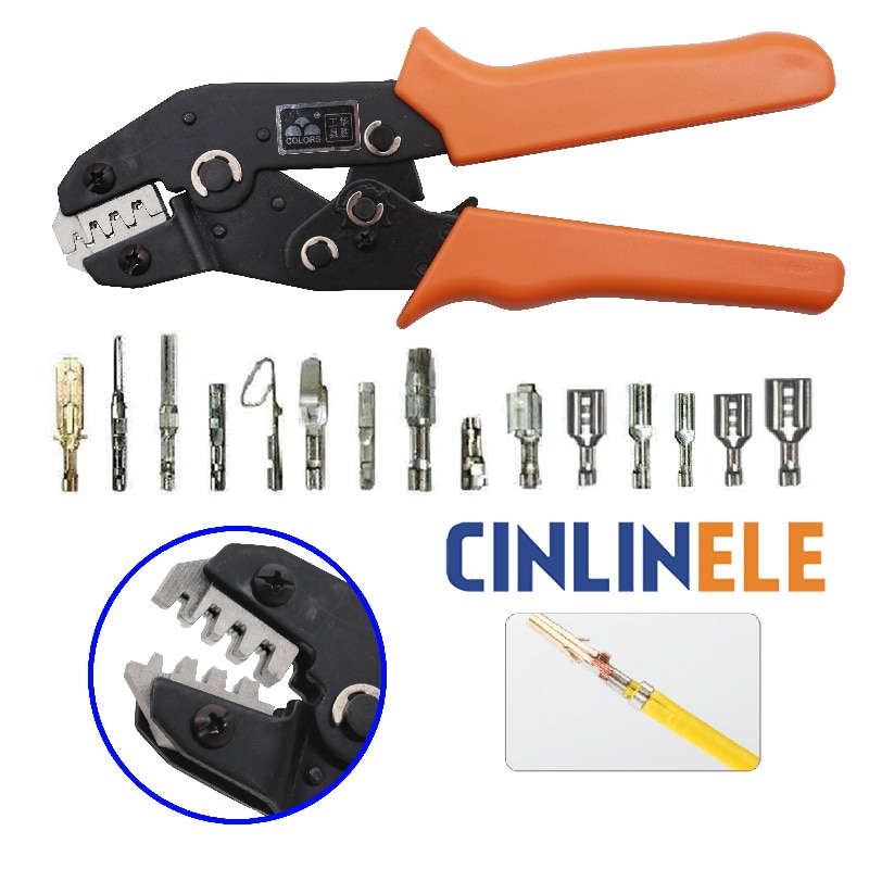 DuPont Terminals Crimping pliers and Rugged crimp dies set Ratcheting Wire Crimping Tools Terminals Electrical Min Range XH2.54
