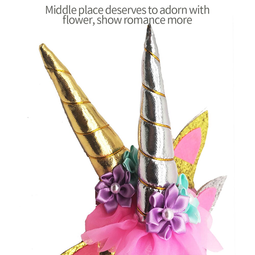 Halloween Party Unicorn Glowing Headband Unicorn Headband With Light For Prom Halloween Birthday Party