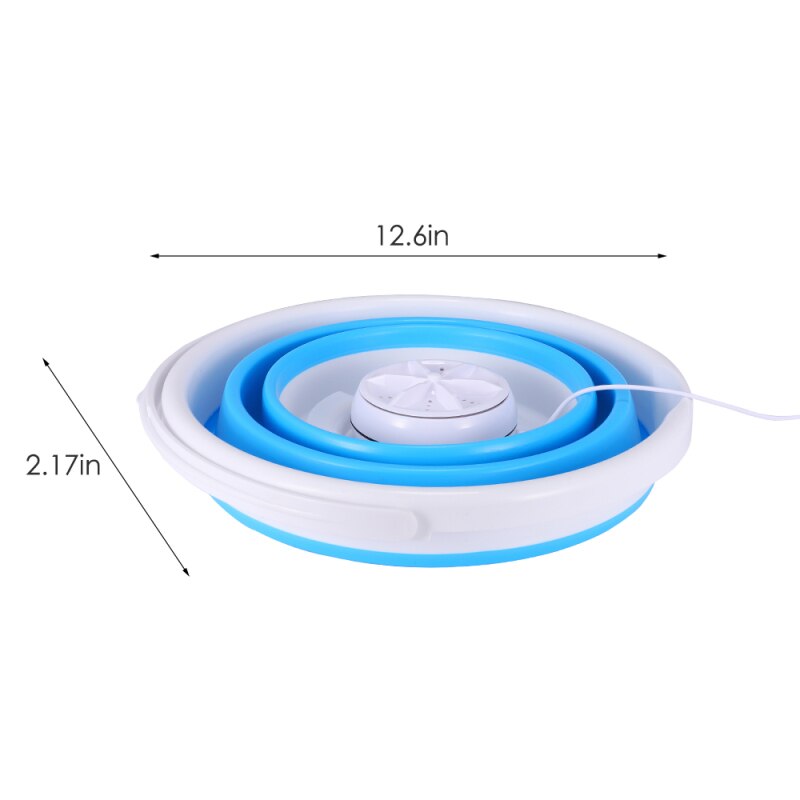 Laundry Portable Mini Turbo Washing Machine With Foldable Usb Powered Laundry Washer Folding Laundry Tub Washing Machine