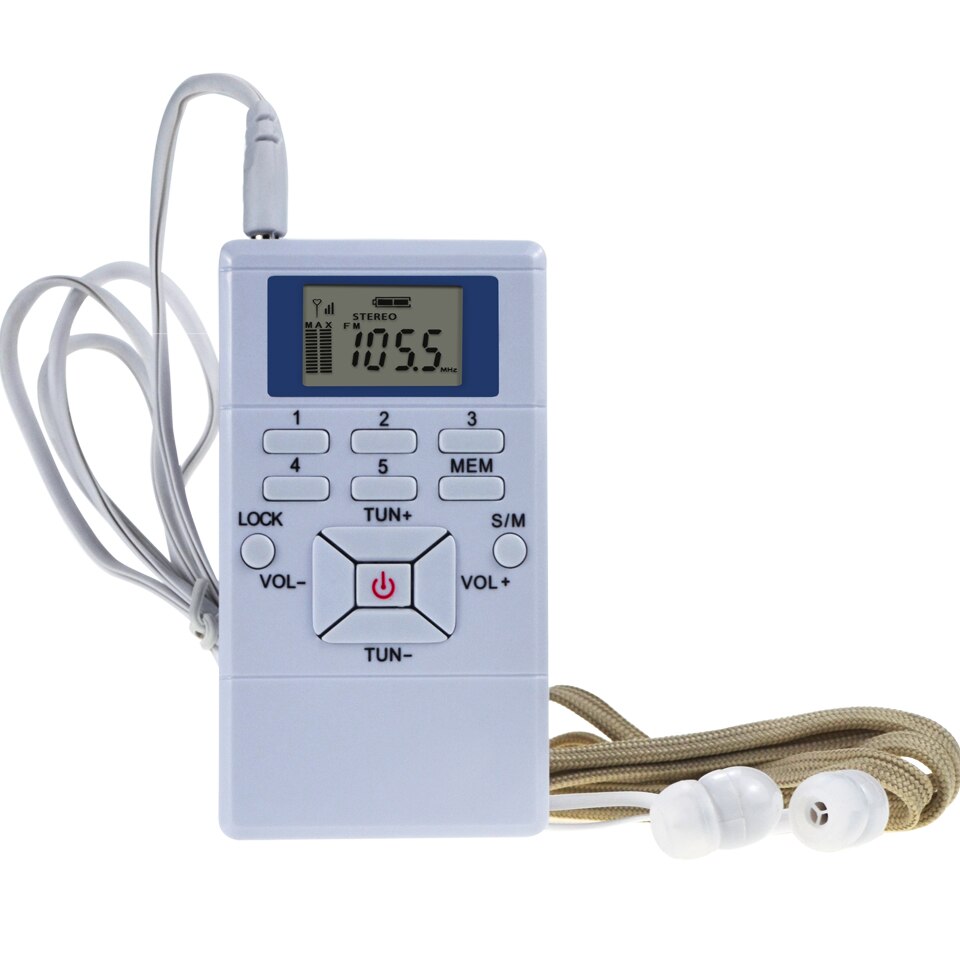 LED Display Digital FM Radio Mini Speaker Portable Receiver Display Dual Channel Single Band Music Player