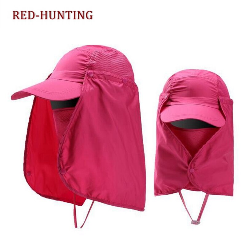 Gorro Unisex para deportes al aire libre, pesca, senderismo, protección UV, cara, cuello, solapa, para el sol