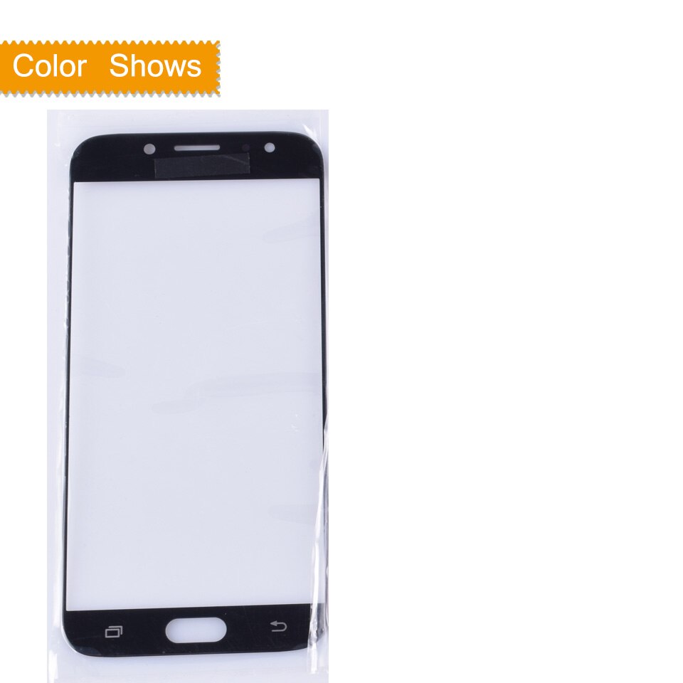 For Samsung Galaxy J7 Pro J730 J730F SM-J730F SM-J730G/DS Touch Screen Front Glass Panel TouchScreen LCD Outer Lens j7: black no gift