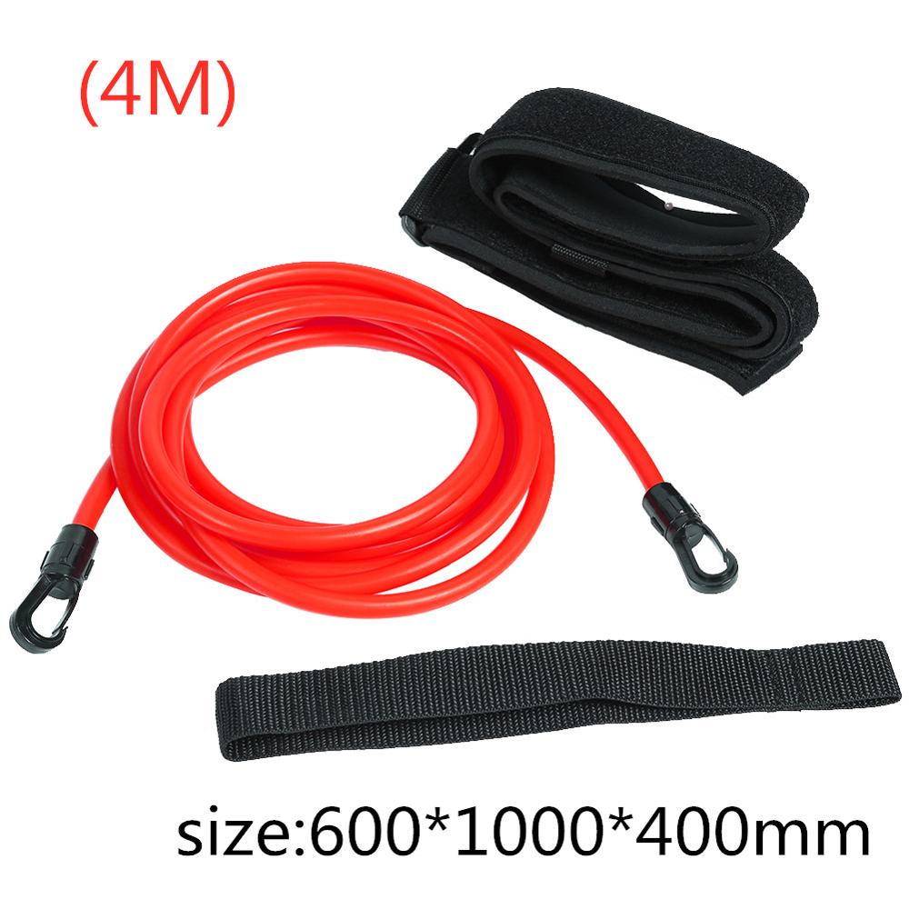 Adjustable Swim Training Resistance Elastic Belt Safety Rope Swimming Pool Latex Tubes Various Specifications Styles Accessories: Red 6X10X4M