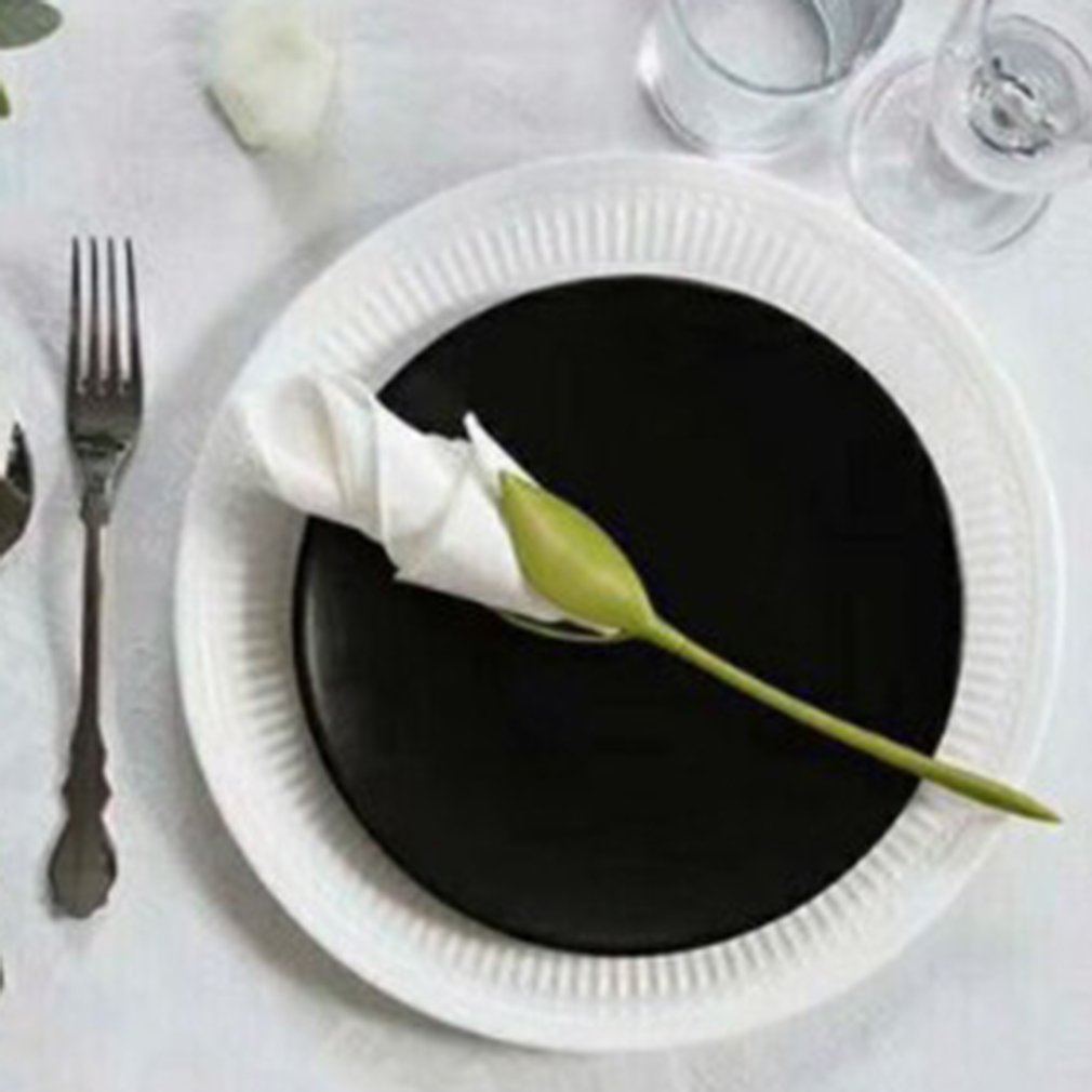 Rose Flower Tissue Holder DIY Napkin Holder Flower Tissue Holder Swing Plate Household Gathering Paper Towel Holder