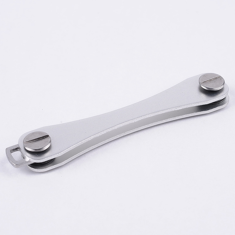 Intelligente Schlüsselanhänger-Geldbörse, Metall-Schlüsselkasten, kompakte Clip-Aufbewahrung, Outdoor-Schlüsselanhänger, kompakter dekorativer Schlüssel-Organizer-Halter für den Außenbereich: Black