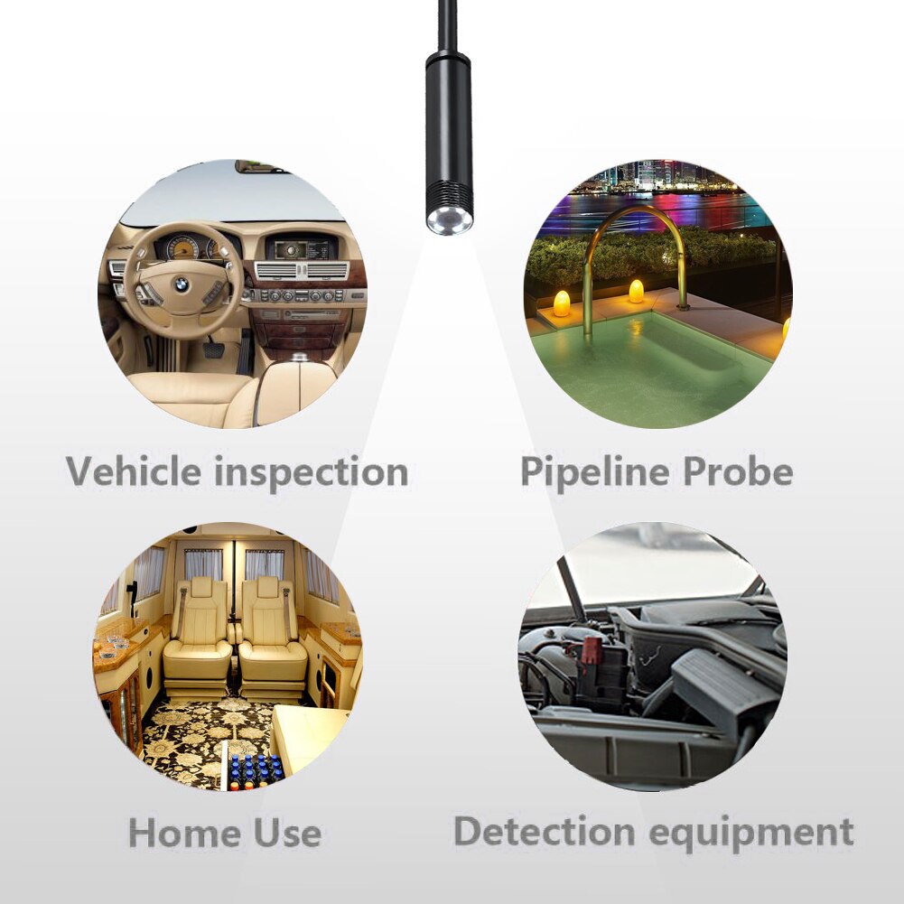 6LED Waterproof WiFI Borescope Inspection Endoscope Snake Tube Camera For i-125014