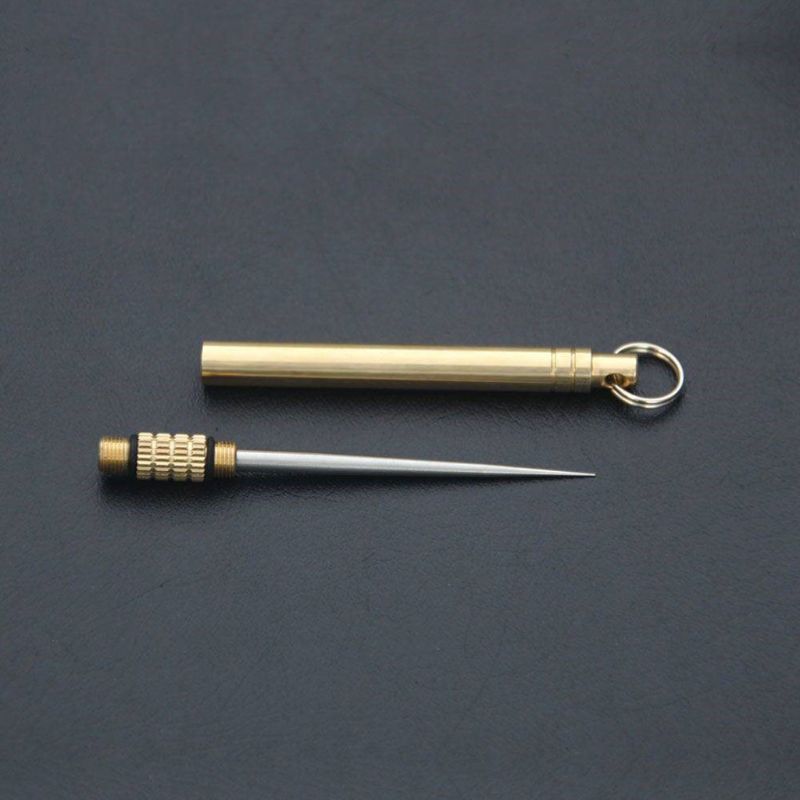 2 Stuks Pocket Titanium Magazijn Tandenstoker Houders Waterdicht Fruit Vork