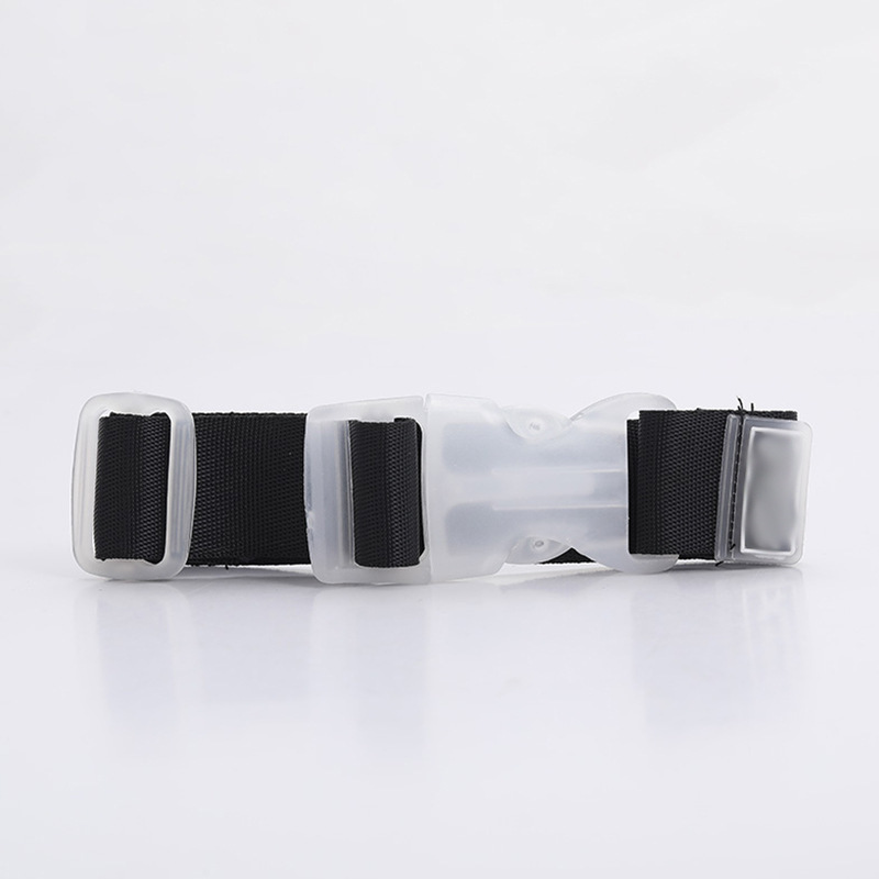 1Pc 27X2.5Cm Verstelbare Nylon Bagageriemen Reisaccessoires Opknoping Gesp Riemen Koffer Tas Riemen Slot Haken: GRIJS