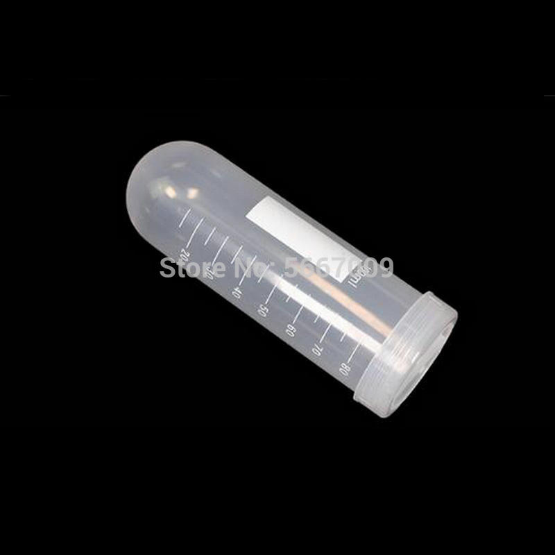 12pcs/lot 100ml plastic centrifuge tube with scale line sample tube with screw cover cap use in PCR analysis