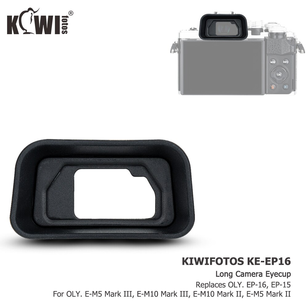 Copa ocular para cámara, visor para Olympus OM-D Mark III, E-M10 Mark III, E-M5 Mark II, E-M10 Mark II, repuesto de E-M5 EP-16
