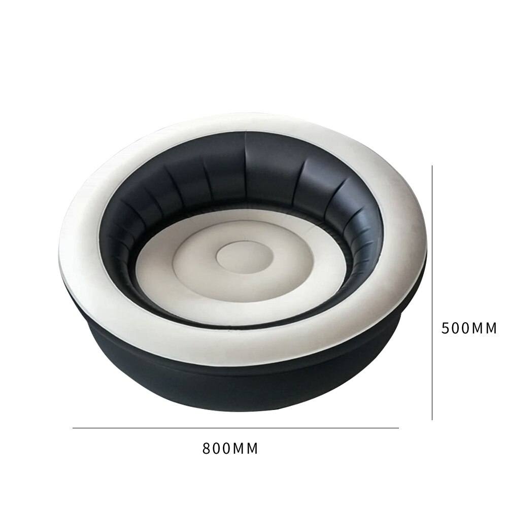 Inflatable Sofa Flocking Air Seat Chair Outdoor Camping Picnic Hiking Lazy Sofa Outdoor Products Fast Infaltable Air Sofa