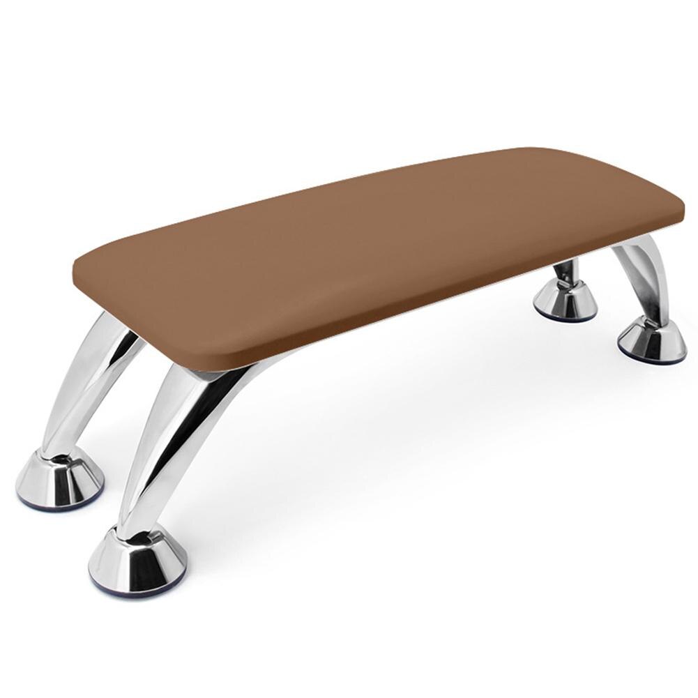 Soporte de manos para manicura, cojín para reposabrazos, cómodo y espacioso, estación de escritorio, juego de herramientas para uñas: Brown