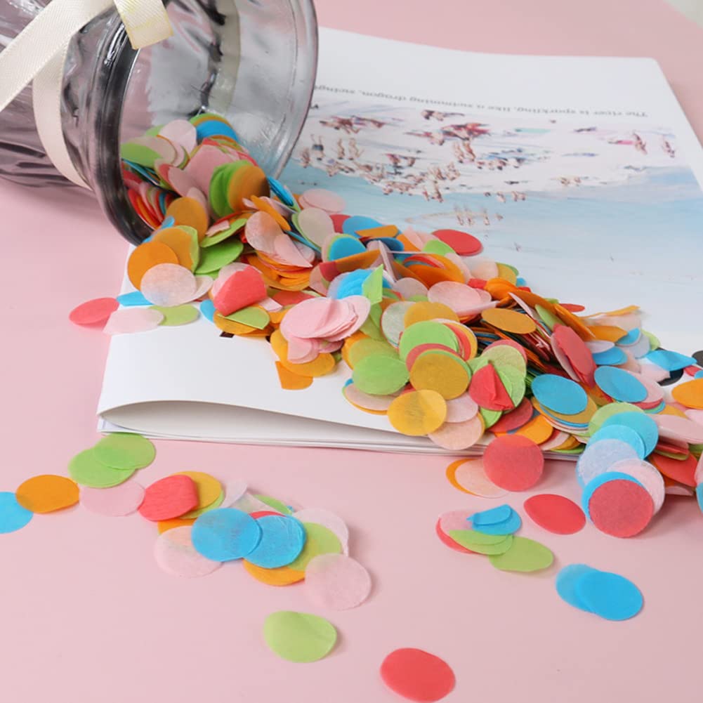 30 gram Paper Confetti Biodegradable Wedding Birthday Baby Shower Party Big Round Confetti Multicolor White Blue Pink Sprinkles