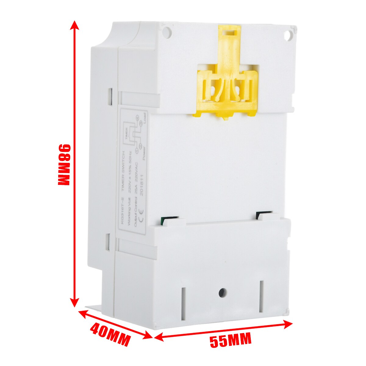 KG316T-II Electronic Timer AC 220V 25A Din Rail Digital Programmable Electronic Timer Switch Electric Equipment Control on/off