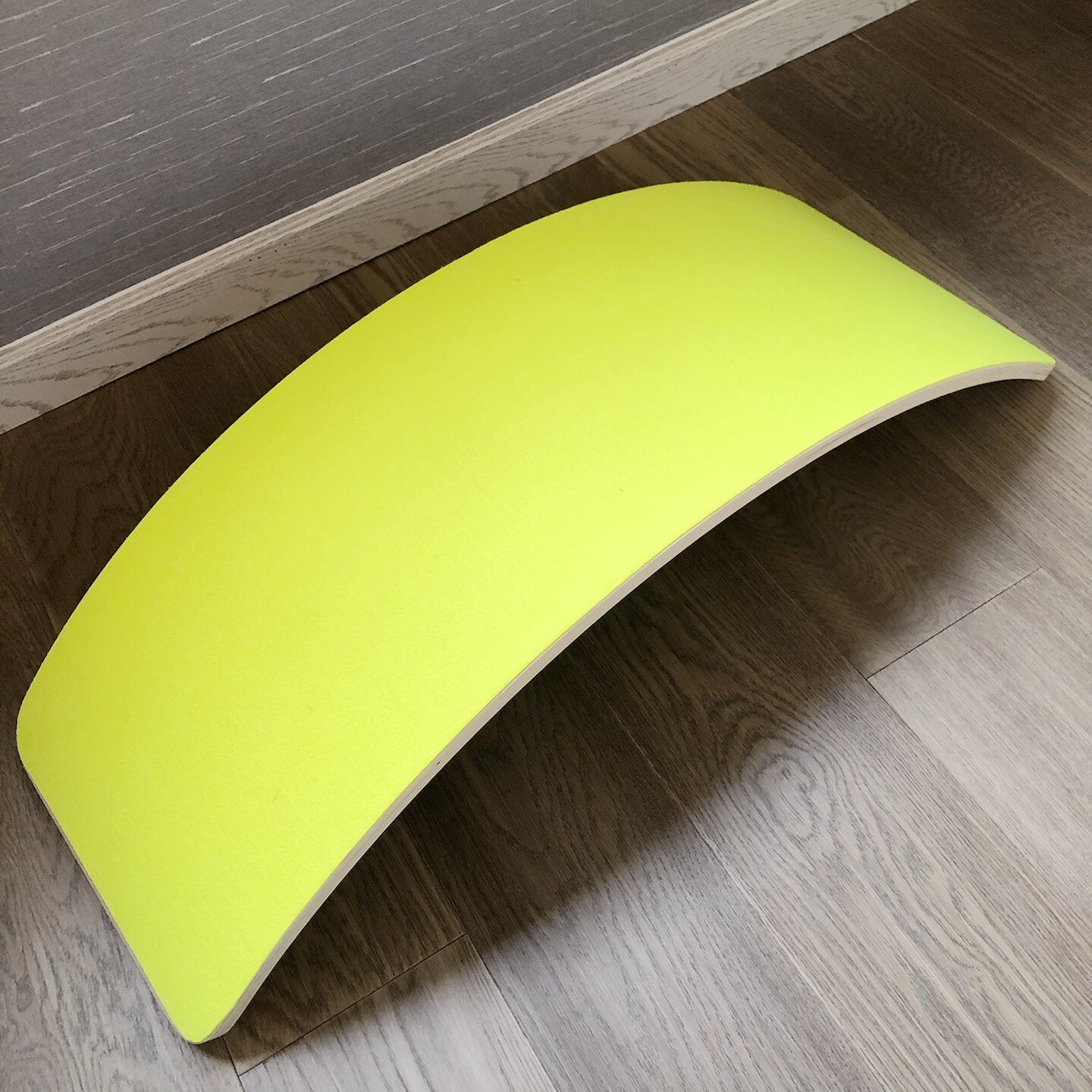 Planche d&#39;équilibre en bois pour enfants, balançoire incurvée, équipement de Yoga, Fitness, jouets d&#39;intérieur pour bébés, Sports de plein air, jouet d&#39;entraînement pour adultes,: yellow