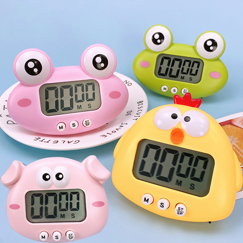 Timer digitale per bambini studio Cucina Conto alla rovescia Sveglia Timer da studio per bambini Simpatici animali Timer Cucina gadget da cucina Regalo Nuovo