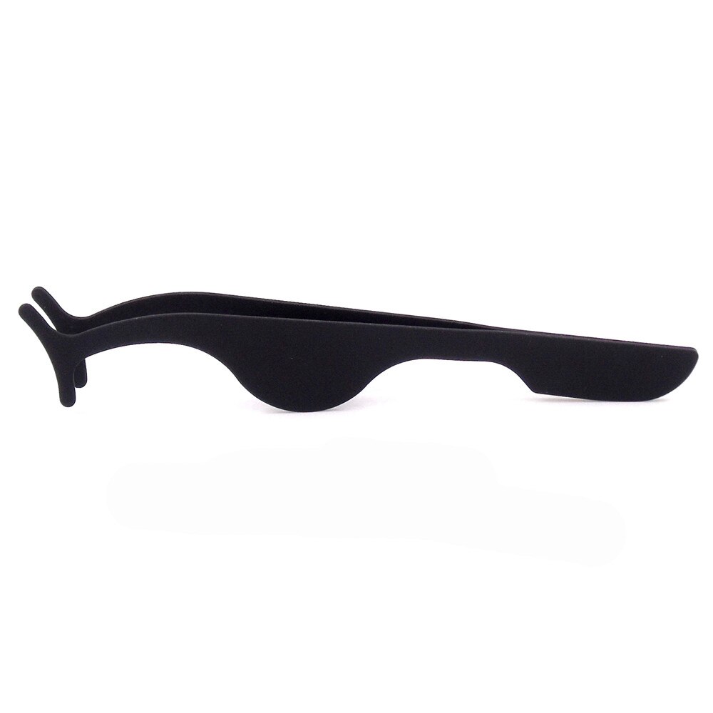 Pinzas para herramienta de belleza, pestañas postizas multifuncionales, rizador de pestañas auxiliar de acero inoxidable, pinzas, Clip, accesorios de maquillaje: Black