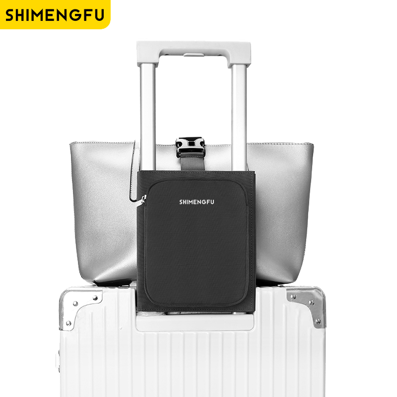 Reizen Bagage Koffer Opslag Riem Elastische Telescopische Reistas Voor Koffer Vaste Bag Travel Accessoires Mini Reistas: Black