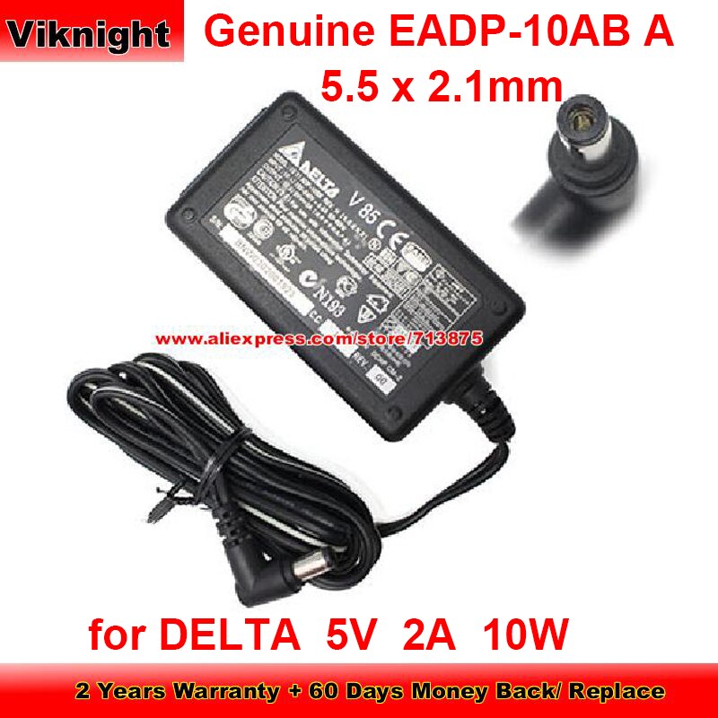 Genuine EADP-10AB A Power Adapter 5V 2A 10W Charger for DELTA ADP-10SB REV.H EADP-10CB A ADP-10UB with 5.5 x 2.1mm Tip