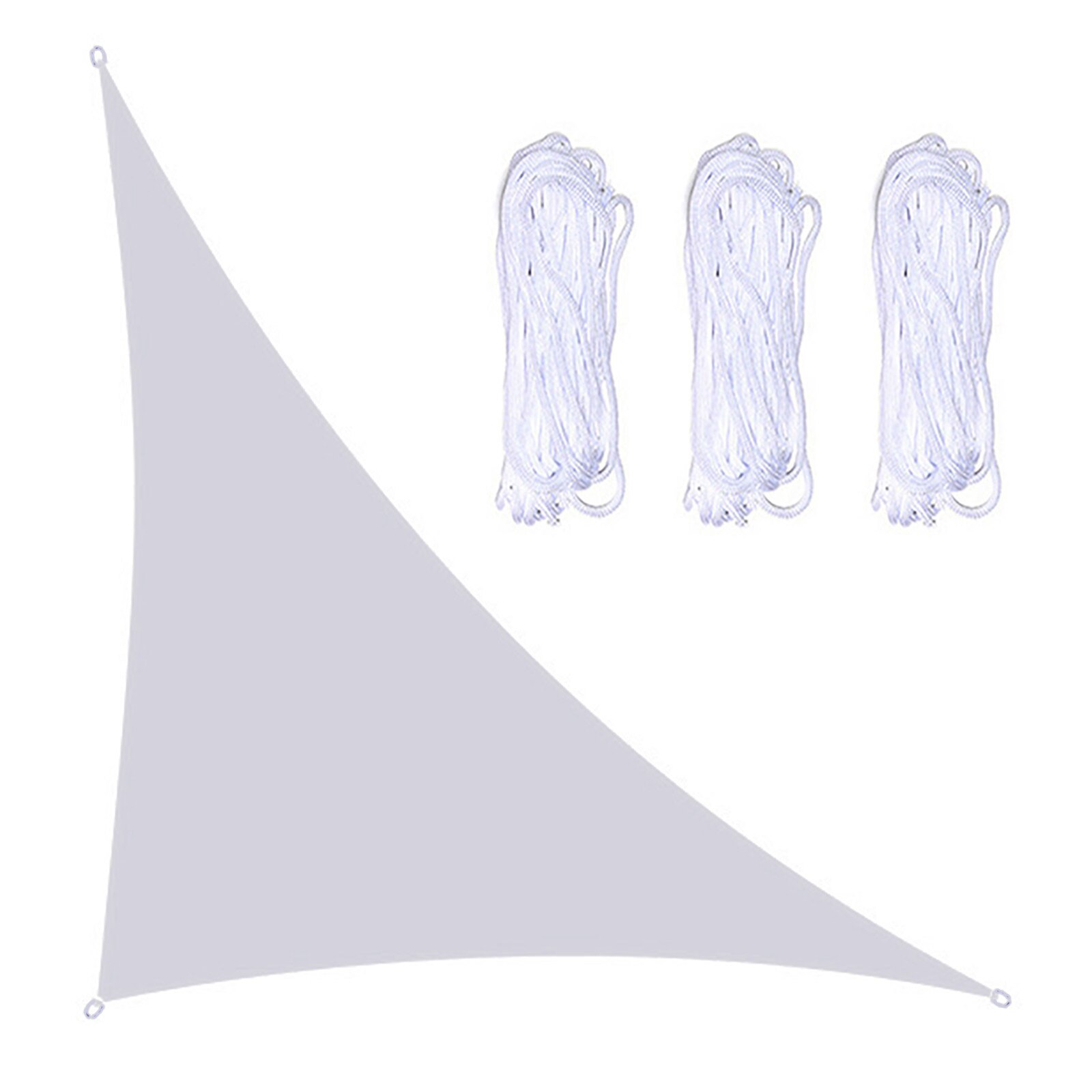 Swimming Pool Balcony Terrace Awning Shade Sail For Outdoor Patio Backyard Carport Waterproof With Three Ropes 3*4*5 M Sunshade: White