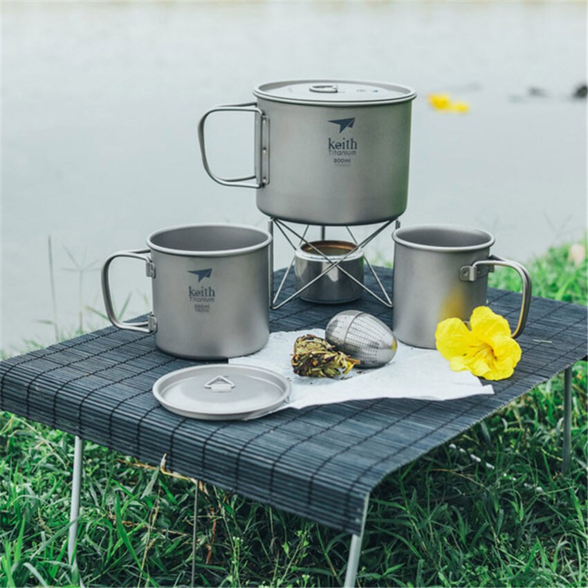 Passoire à thé créative en titane pur en forme d&#39;œuf, pour l&#39;extérieur, filtre parfumé, tasse à thé intégrée