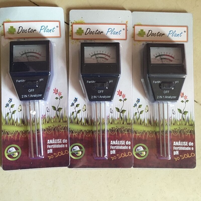 2 In 1 bodem vruchtbare analyzer/PH waarde bodem instrument tuingereedschap bodem instrument pH meter analyze apparatuur