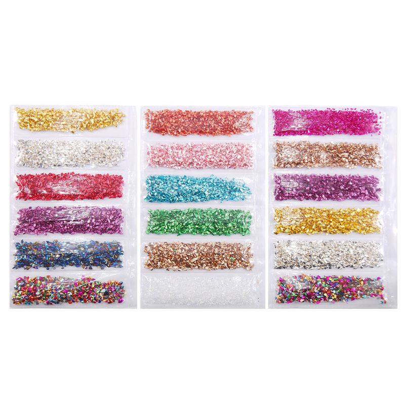 1 Set Broken Glass Stones Crystal UV Epoxy Resin Filler DIY Crafts Nail Art Decorations Jewelry Making Mold Fillings: Default Title