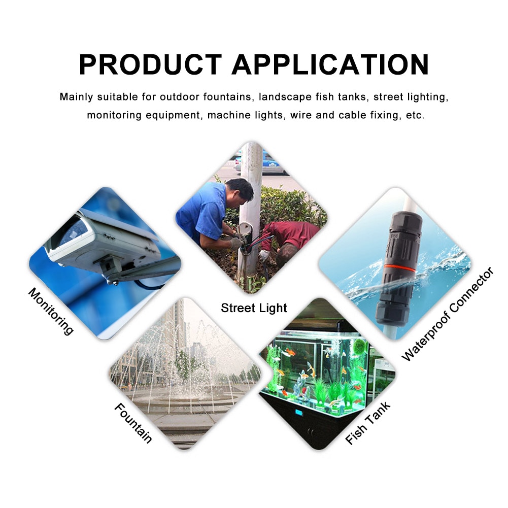 Conector De Enchufe De Cable Eléctrico Impermeable IP68 Con Caja G713 Subterráneo Sunnimix Caja De Empalme Impermeable