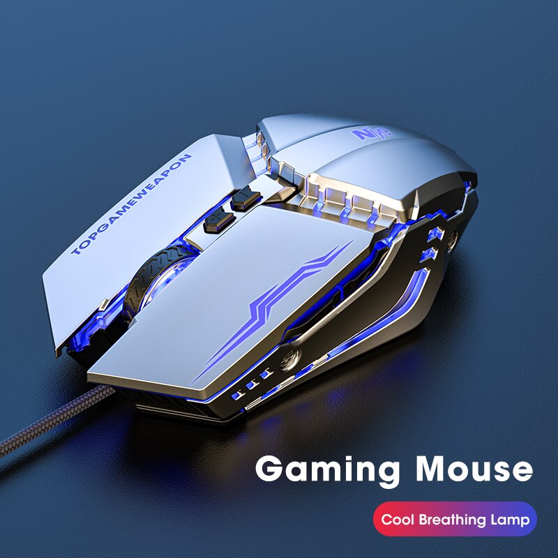 Ergonomic Wired Gaming Mouse LED 3200 DPI USB Computer Mouse Gamer Mice G10 Silent Mause With Backlight Cable For PC Laptop