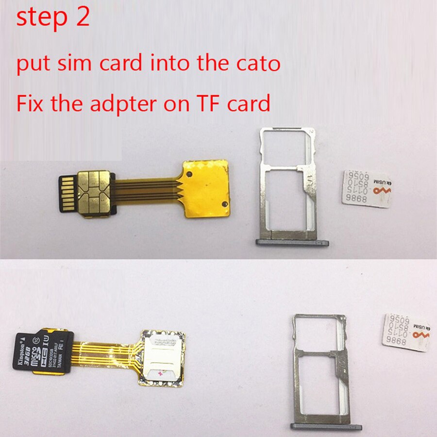 Adaptador Micro SD para Android, Tarjeta SIM Dual, adaptador Nano para Xiaomi Redmi, Samsung y teléfono