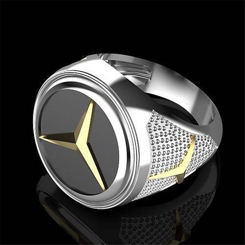 Men's Ring Hip Hop Teens Boy Student Male Finger-Ring Stainless Steel Metal Punk Style Party Jewelry Man