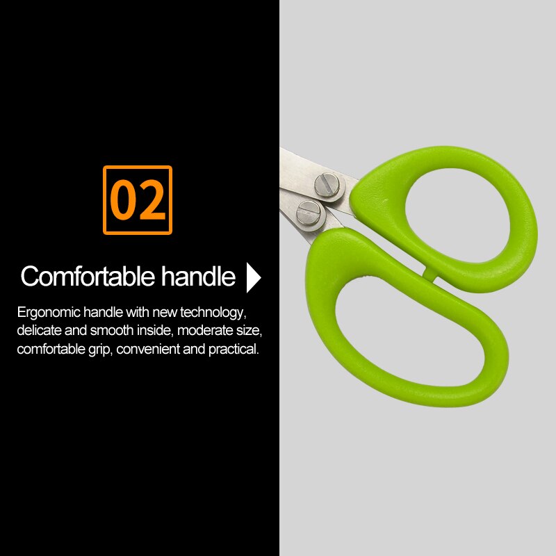 Household 5 Layers Kitchen Scissor Vegetable Scissor Shredded Chopped Scallion Cutter Multi-Layer Scissor Cook Scallion Cutter