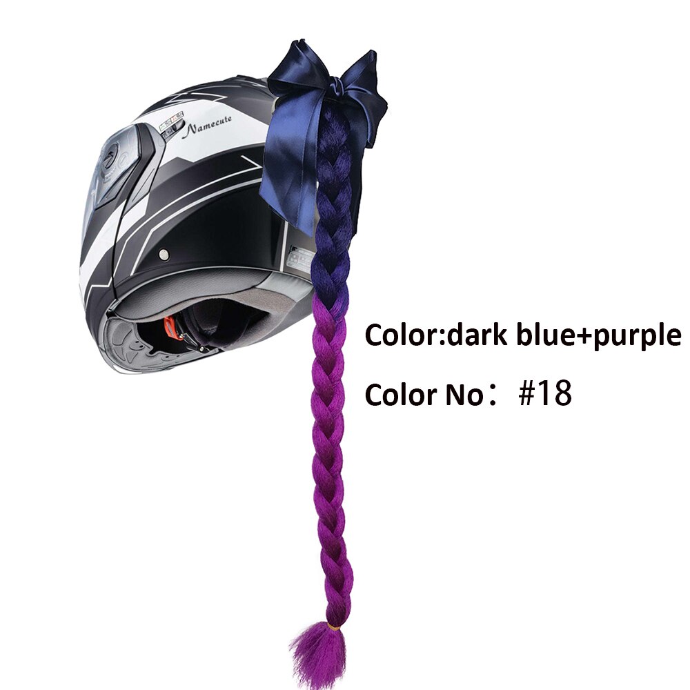 Helmet Braid Motorcycle Motorbike Woman Helmet Braids Twist Sucker Braids for Helmet: 3