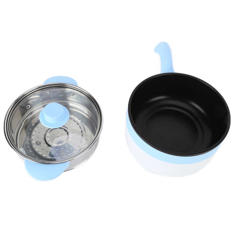 Olla de cocina eléctrica para coche, olla antiadherente multifunción de acero inoxidable con vaporizador, 24V, 2L