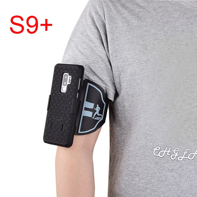 Sport Arm Band Wristband Case for Samsung Galaxy S9 S10+ S10 Plus S10E S10 5G Note 9 Note10 Cover Running Phone Holder Armband: Armband For S9Plus