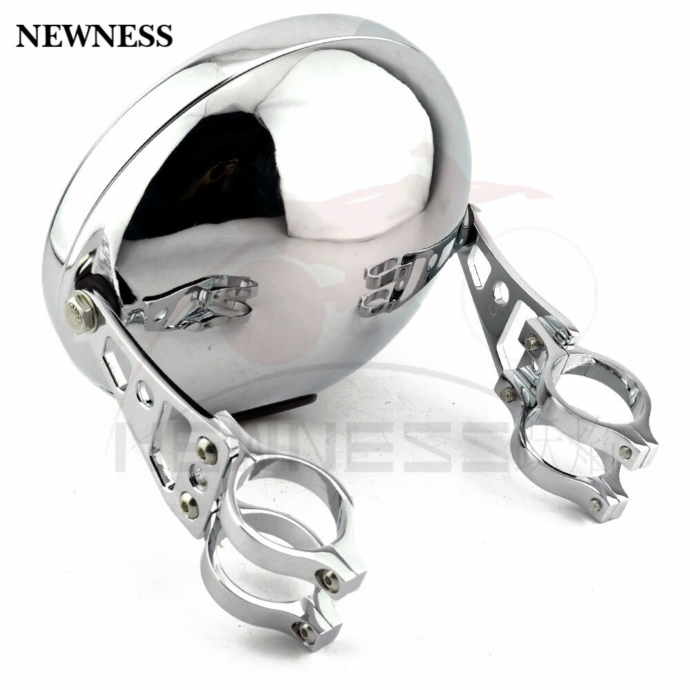 7" Motorcycle Headlight Headlamp Bucket Shell for Led lens CNC Bracket Holder Side Mount For Harley Bike Moto