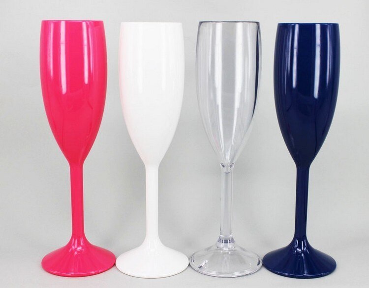 Fabriks direkte plast høj base rødvin glas champagne glas pc akryl: Default Title