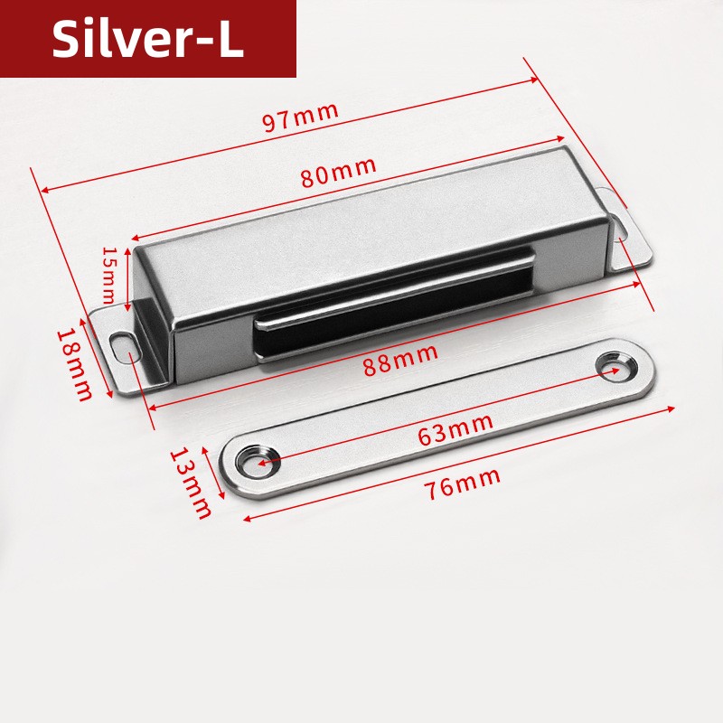 Magnetic Door Catch Strong Heavy Duty Cabinet Catches Cupboard Wardrobe Magnets Door Latch Catch Furniture Stopper Hardware: PURPLE