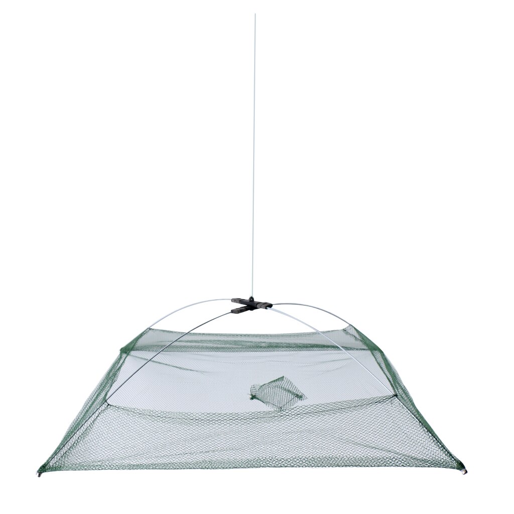 Umbrella Crab Trap Cast Lures Fishing Dip Net Eel Lobster Minnows Net Mesh Cage