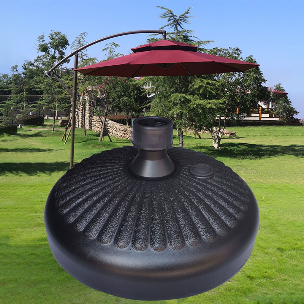 Portable Outdoor Parasol Garden Umbrella Base Stand Round Patio Beach Garden Patio Umbrella Support Sun Shelter Accessory