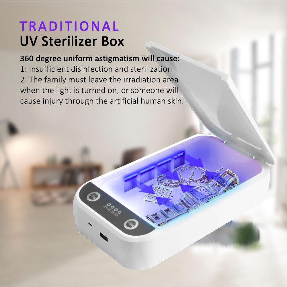 UV Sterilizer Disinfection Cabinet Ultraviolet Light Sterilization Manicure Tools Beauty Salon Household UV Sterilizezation Box