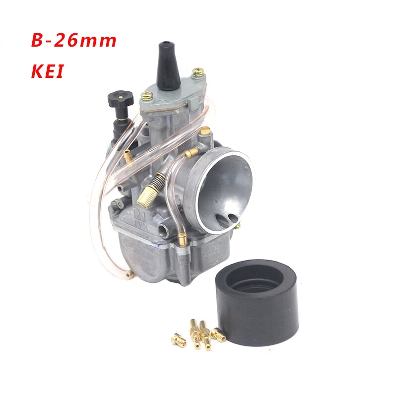 Zsdtrp Motorfiets Voor Keihin Koso Pwk Carburateur Carburador 21 24 26 28 30 32 34 Mm Met Power Jet Fit op Racing Motor: 26mm keihi