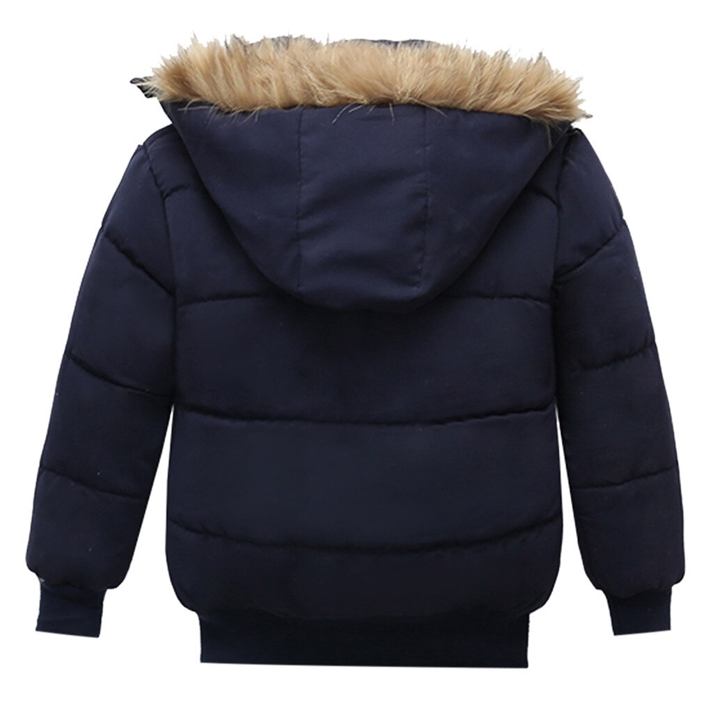 Veste parka à capuche pour bébé garçon, manteau d'extérieur, épais, collection automne hiver