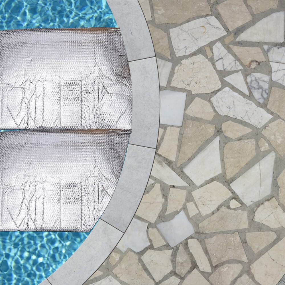 1PC Swimming Pool Heat Preservation Cover Heat Insulation Swim Pool Cover Thermal Insulation Pool Film Dustproof Swimming Pool C