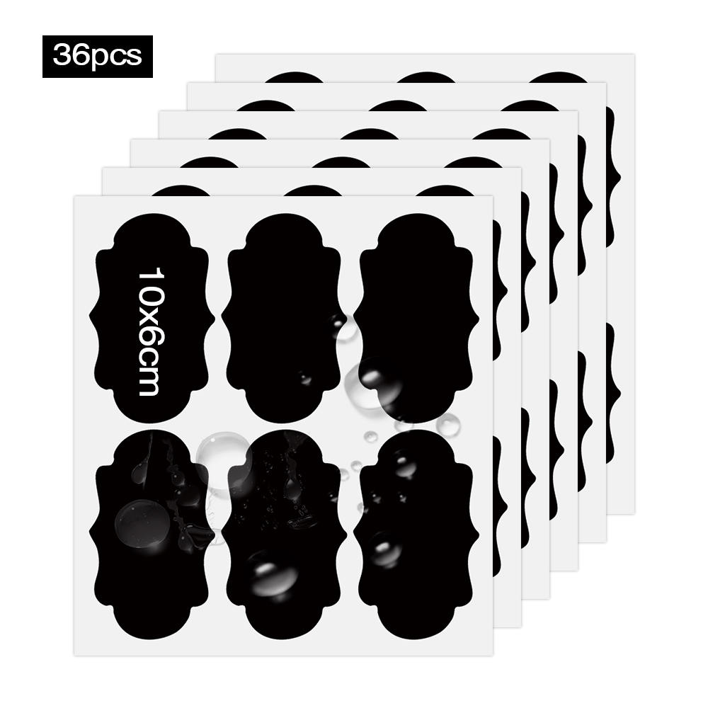 36 sztuk wodoodporne słoiki naklejki słoiki kuchenne na przyprawy etykiety naklejki butelki robić przechowywania naklejki organizator naklejki ścienne tablicowe