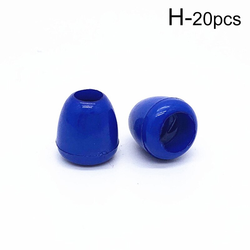 Hebilla de bloqueo de 20 piezas, bloqueador de cabeza de cuerda de colores de plástico, gancho de cordón artesanal, bolsa de ropa, cordones, pieza, suministros de costura: H